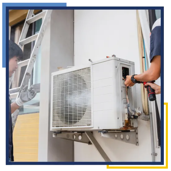Licensed and insured HVAC team helping a homeowner in Conroe 