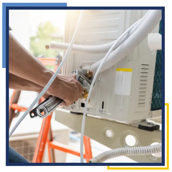 Cooling system repair in the Woodlands during an in-home service visit