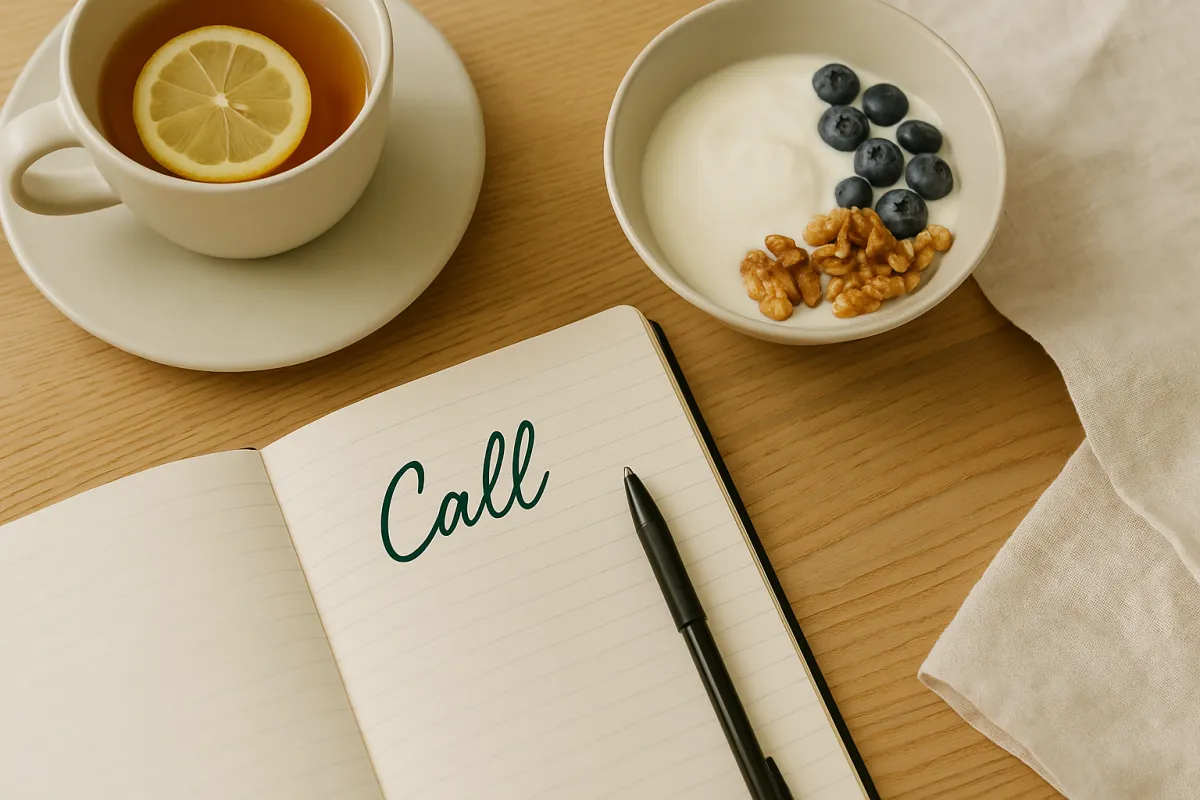 A wooden block spelling the word health on a table