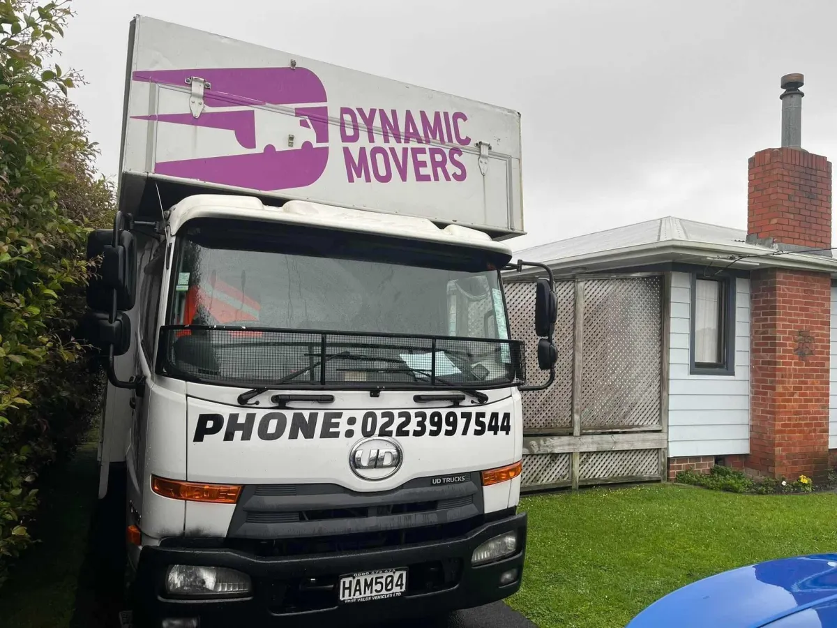Auckland furniture movers trucks ready for house move
