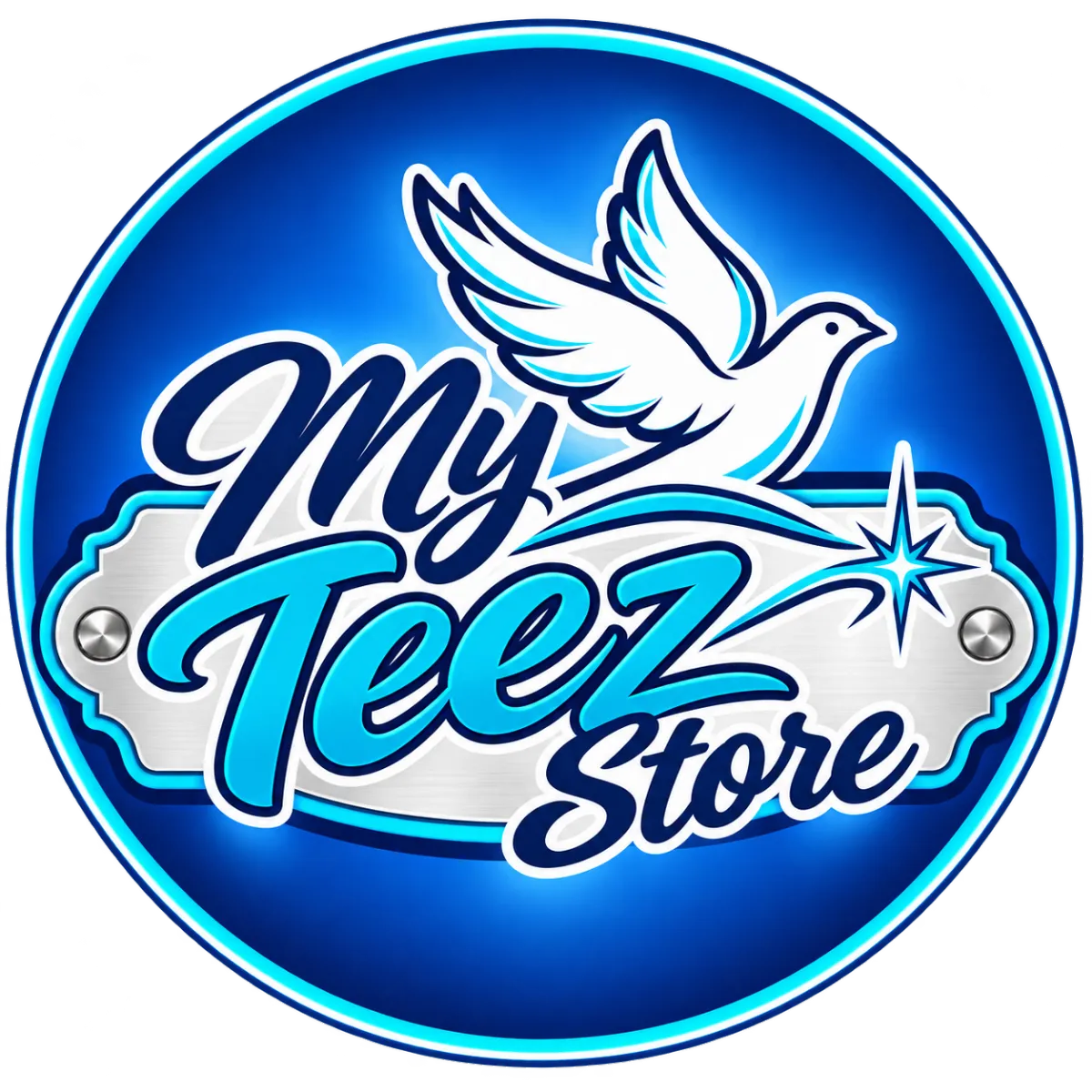 My Teez Store Dove Emblem Logo
