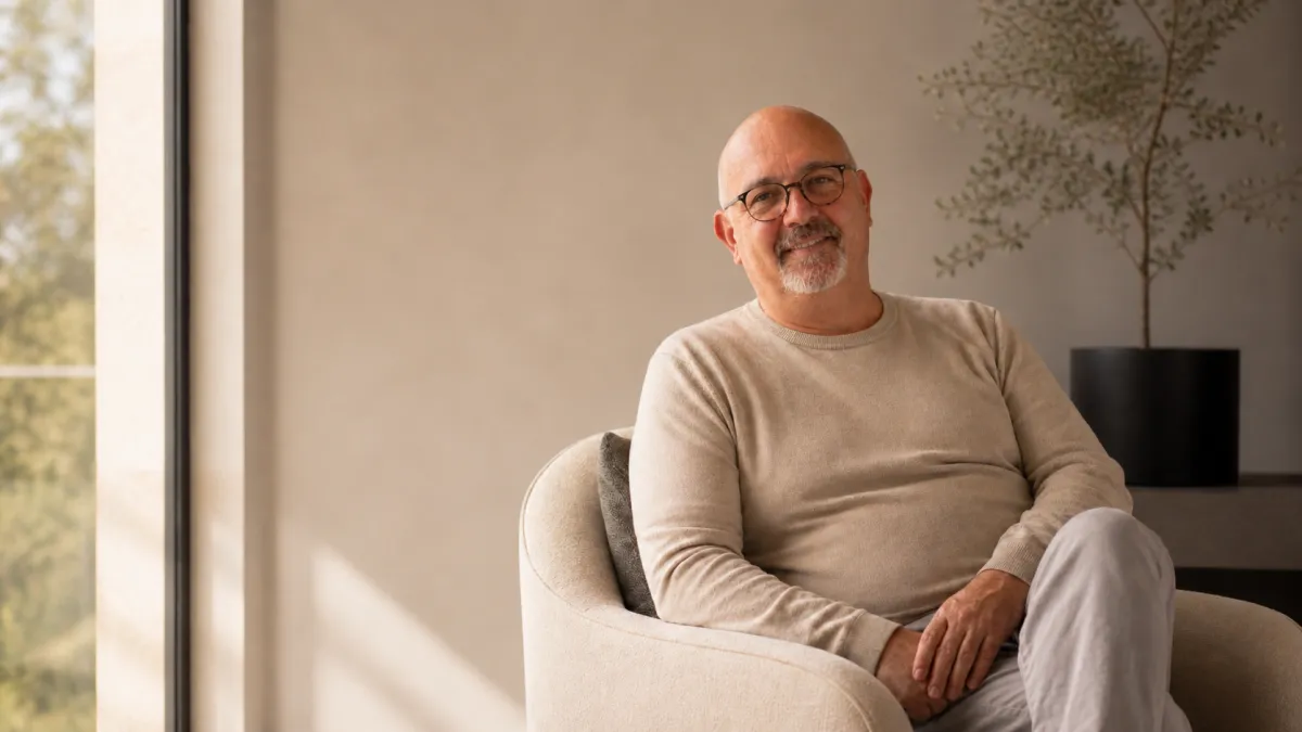 Salvador Alemán en una imagen editorial sobre descanso, recuperación real y bienestar.