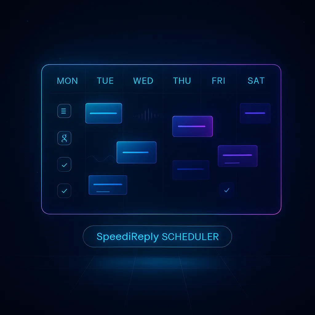 SpeediReply Scheduling