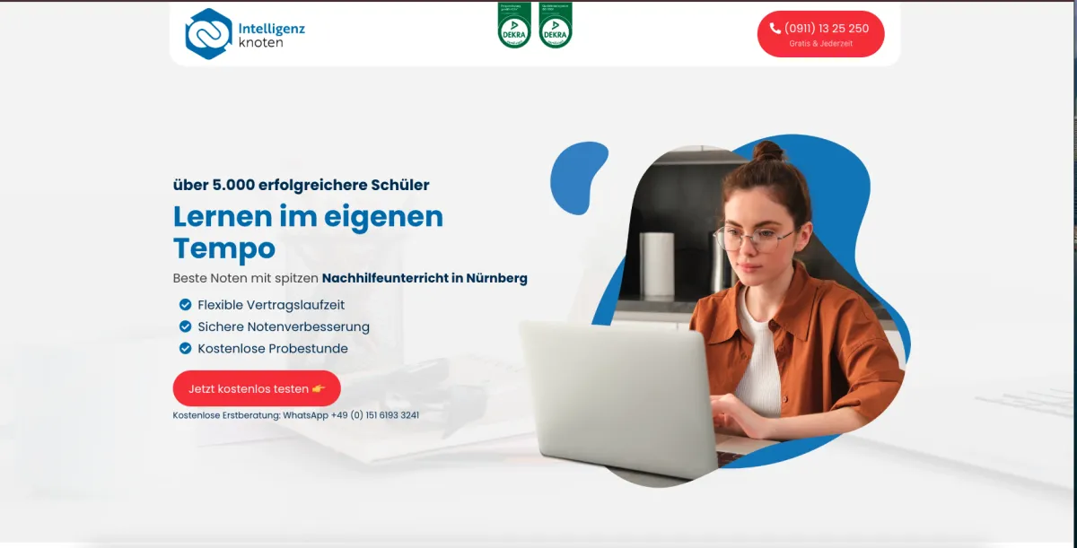 Intelligenzknoten Website design