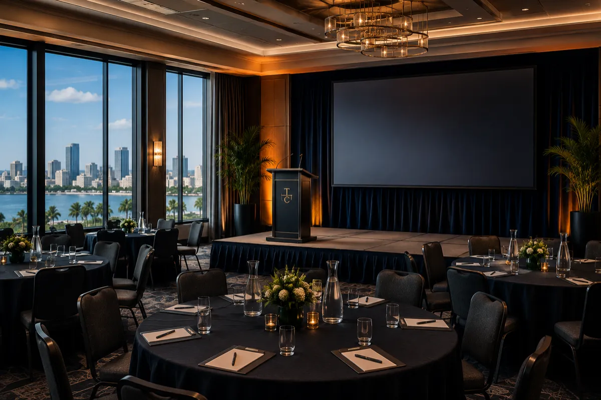 Professional event venue for the summit