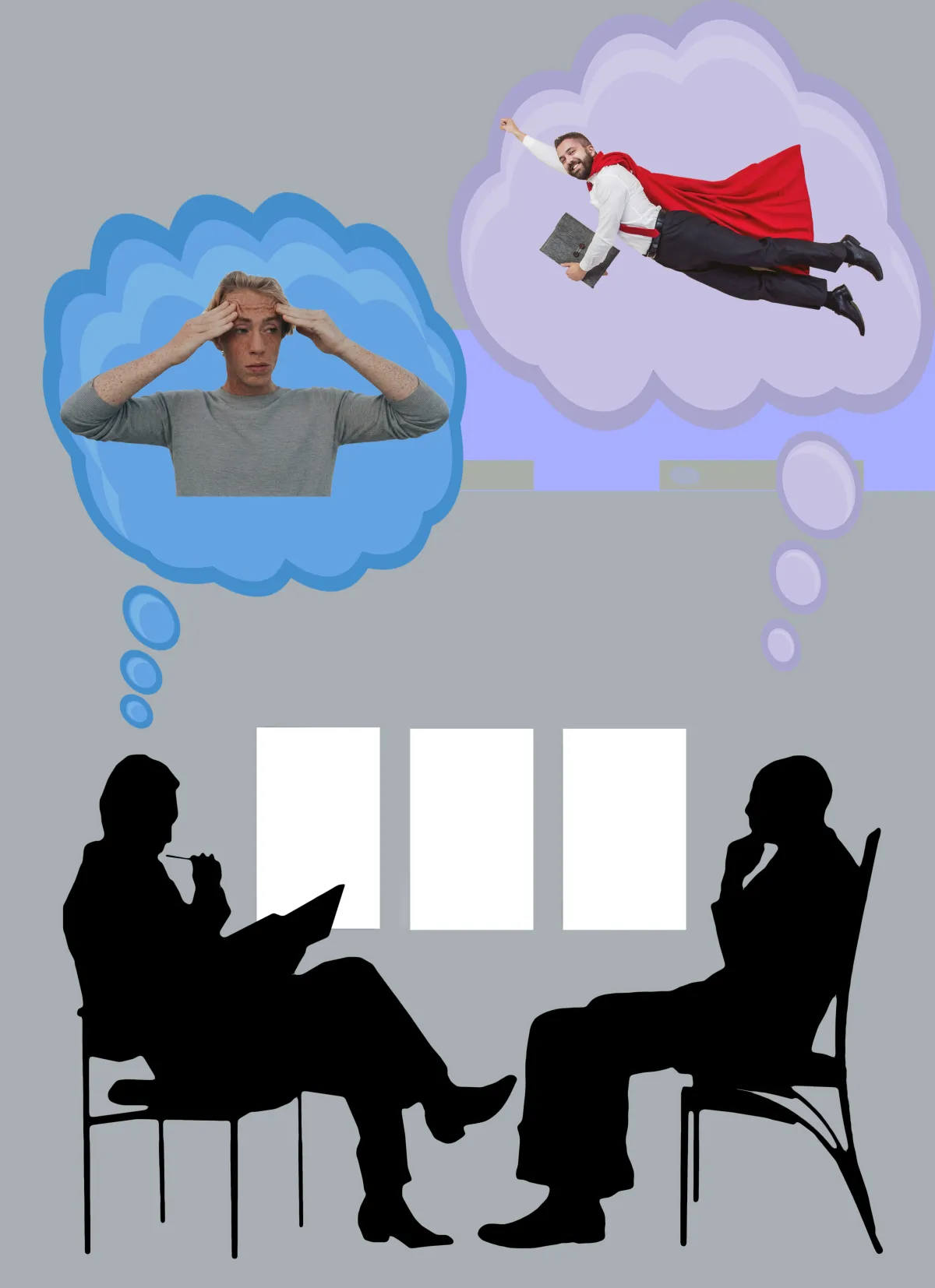 Woman in a manager review meeting trying to figure out how to best describe and prove the value she created.