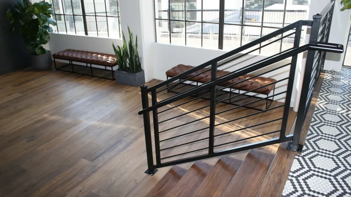Interior Iron Stair Handrails in Huntsville, AL | Old Mill Ironworks LLC