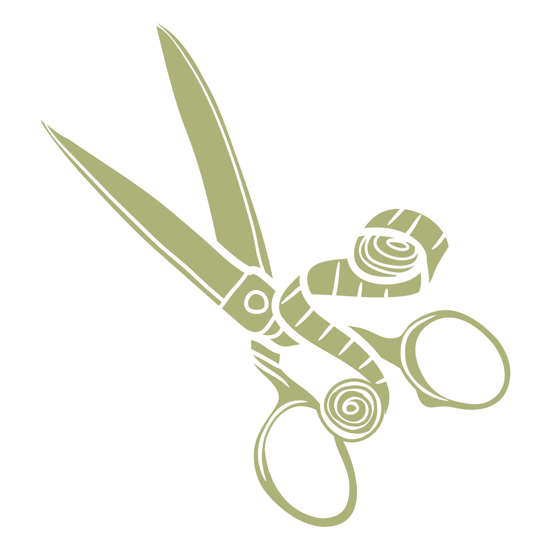 Illustration of a dressmaker draping fabric on a mannequin beside a sewing pattern and large scissors, representing fashion design and garment creation. Perfect for a tailoring, sewing, or fashion design course webpage.