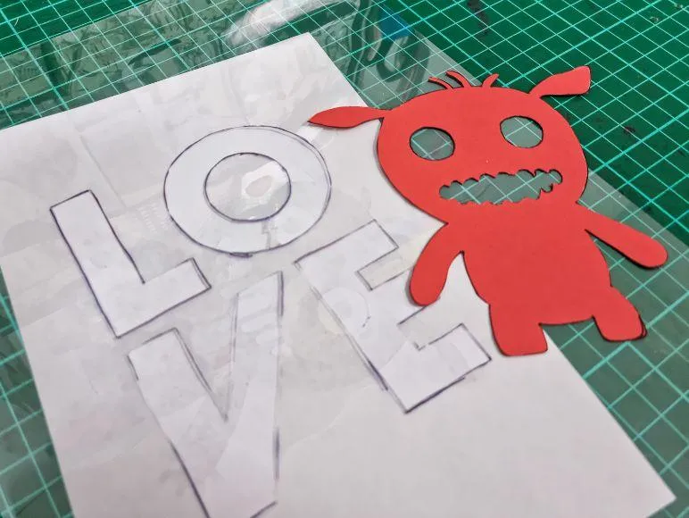 scrapbooking stencil style