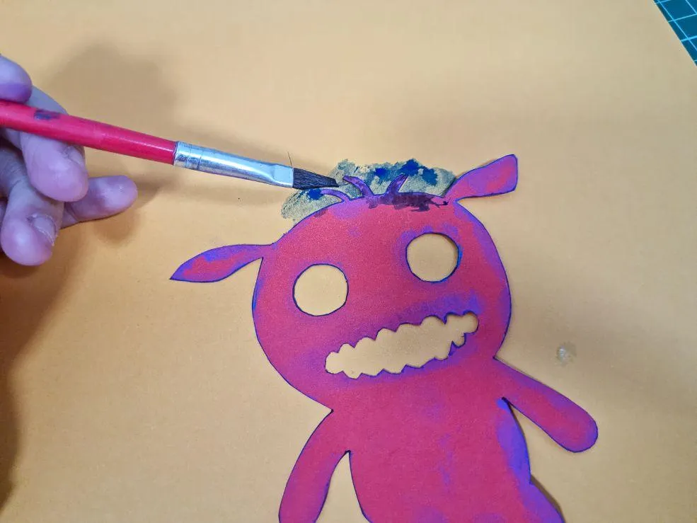 using scrapbooking stencils