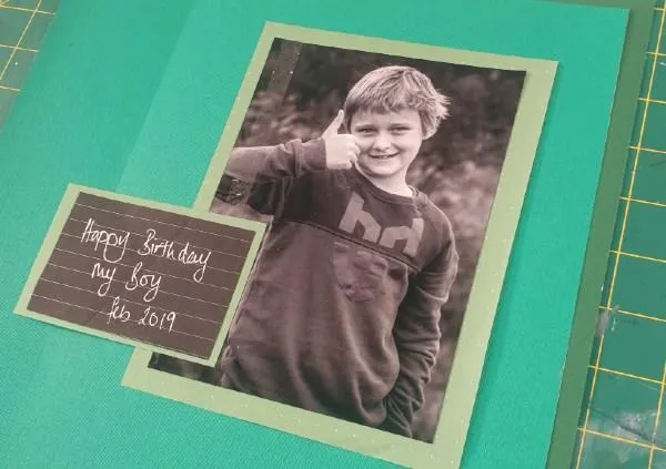 boy scrapbook layout