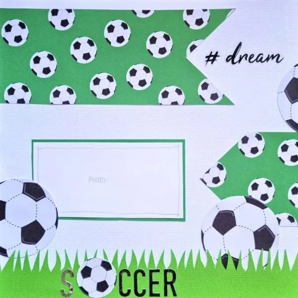 soccer scrapbooking layout