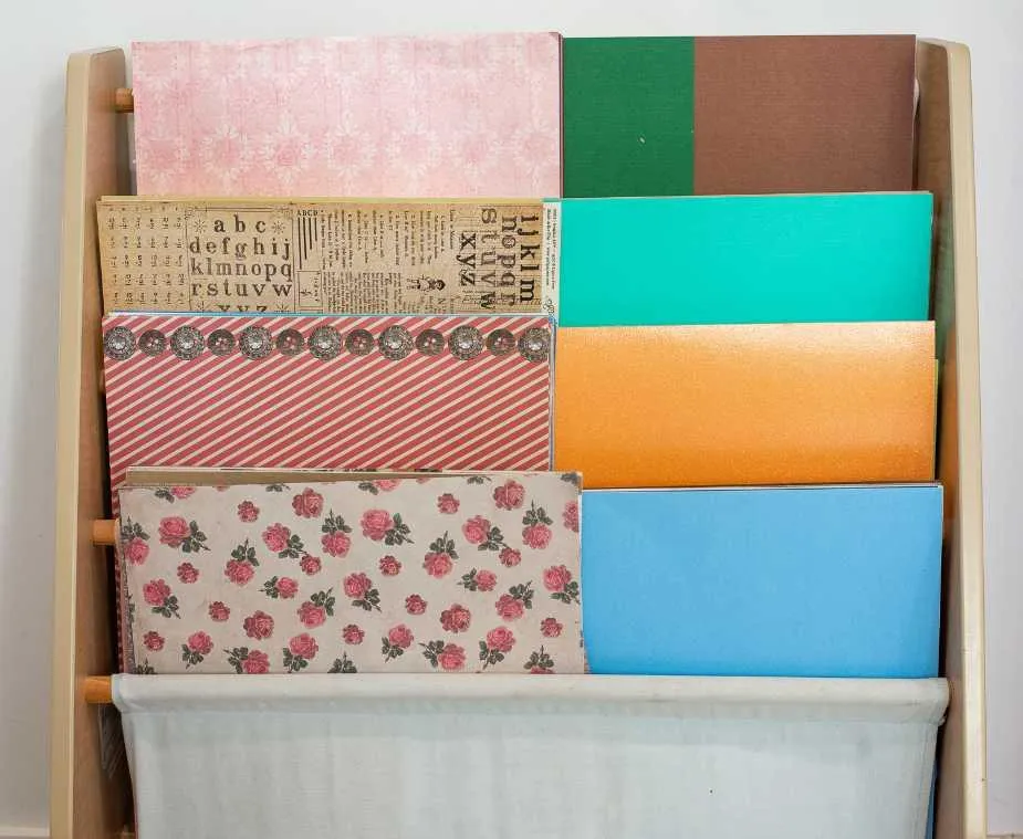 scrapbook paper storage tower