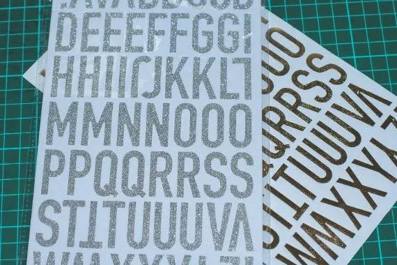 die cut letters