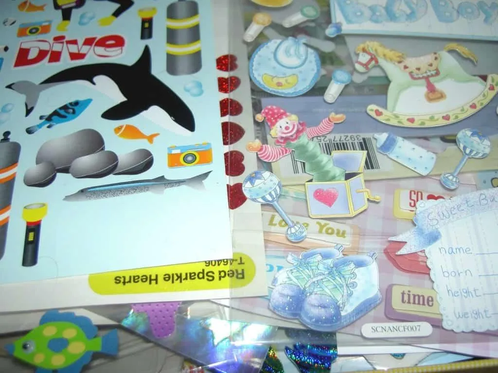 scrapbook stickers
