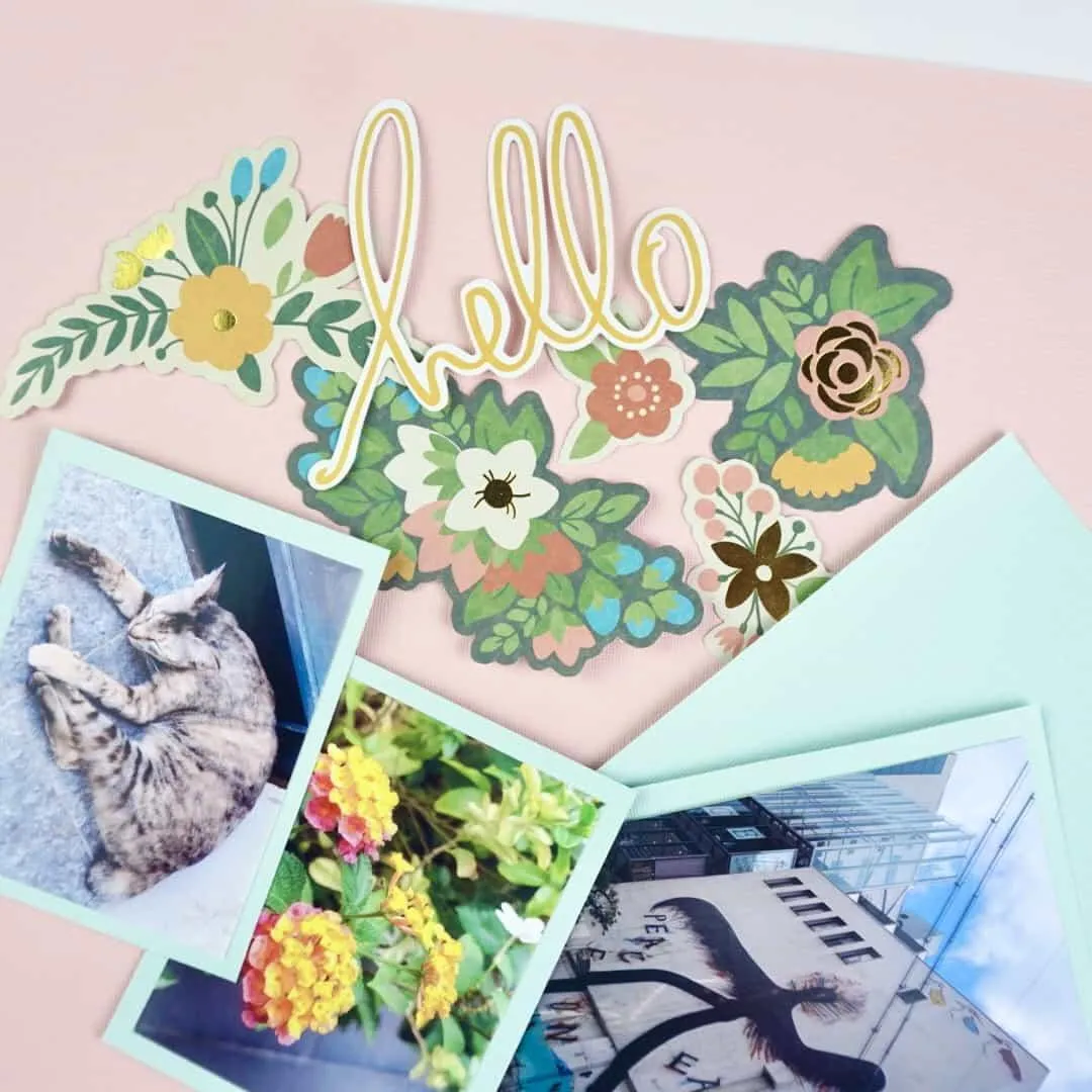 scrapbooking layout materials 