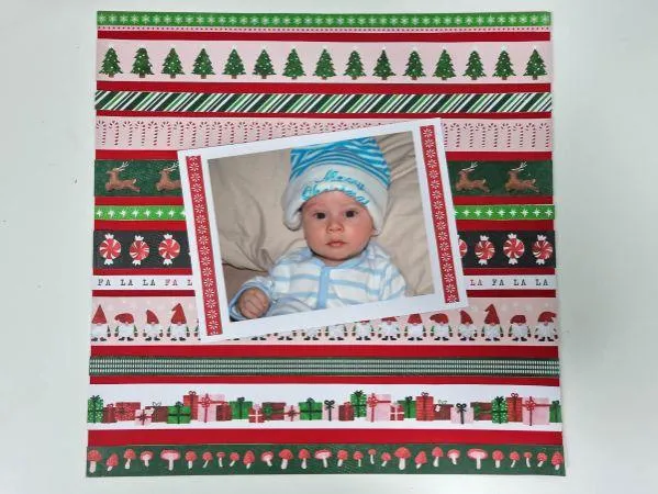 themed scrapbook strip pattern ideas