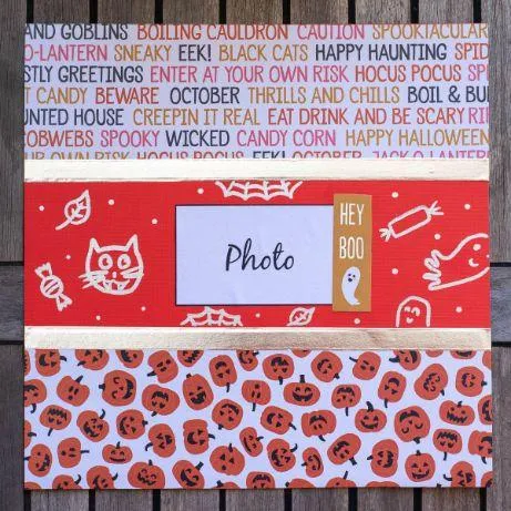 pumpkin halloween scrapbooking layout