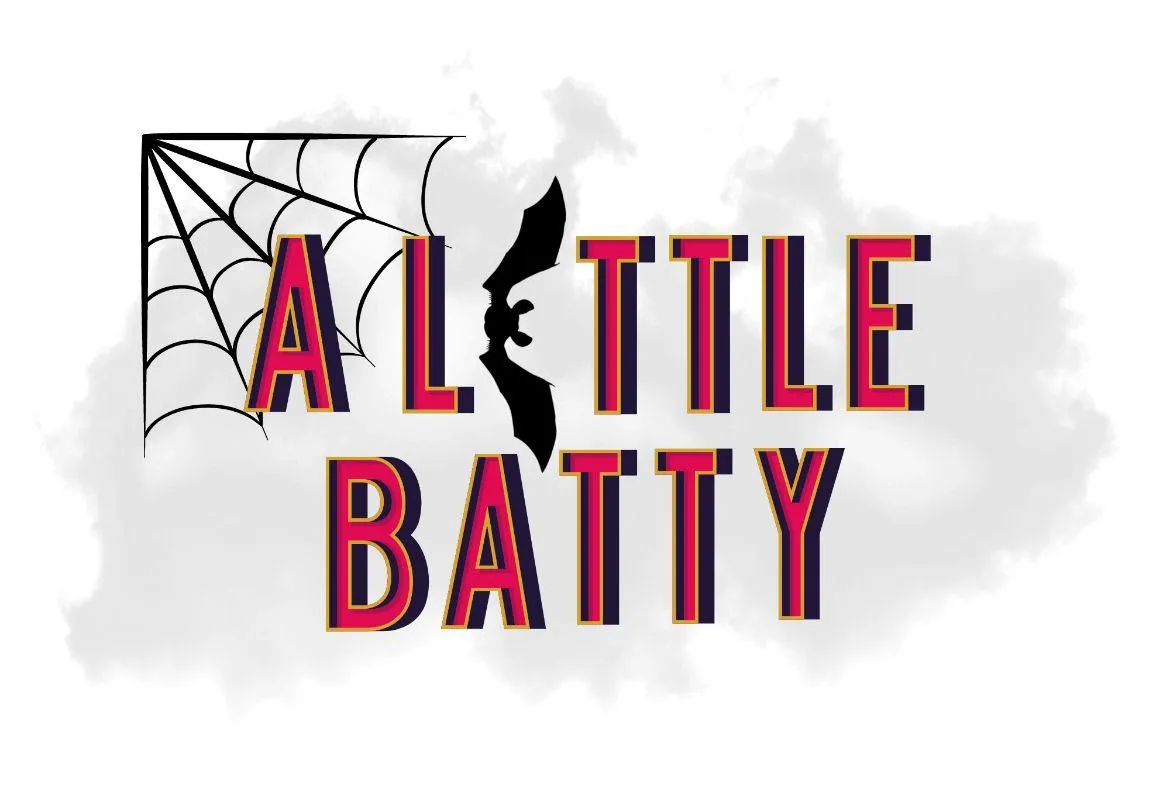 spider web and bats scrapbook title