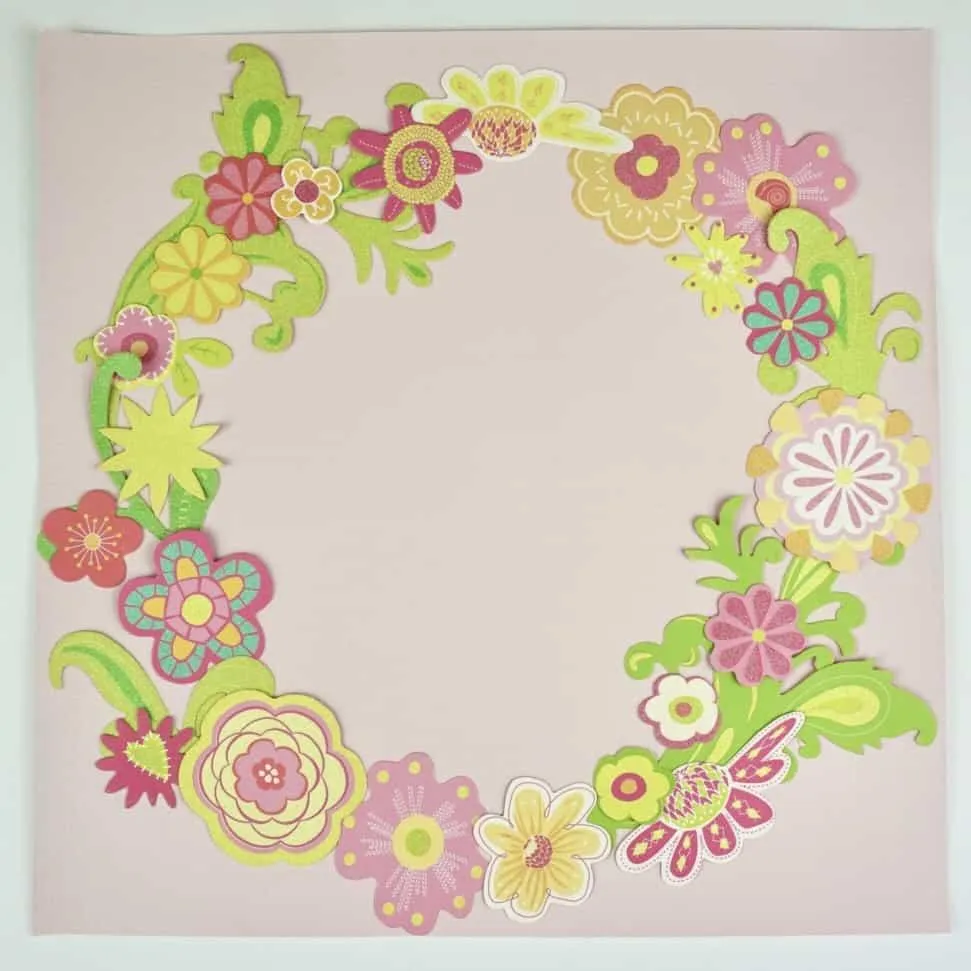 flower scrapbook embellishment design 