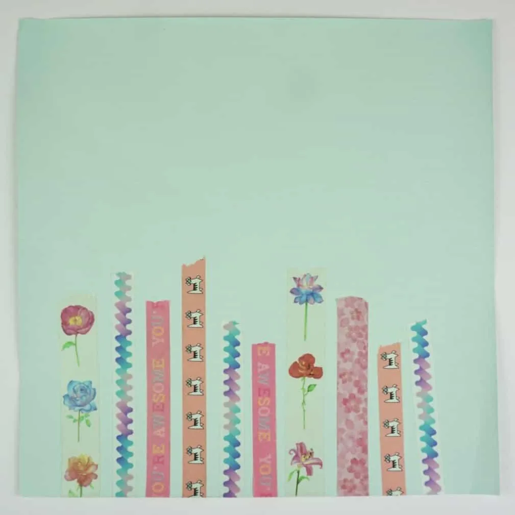 washi tape scrapbook idea