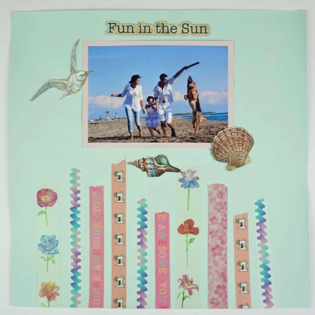 washi tape scrapbook embellishment