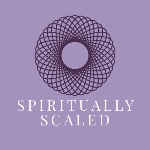 Spiritually Scaled logo — soulful digital business brand guiding entrepreneurs to merge spirituality, strategy, and scalable online growth.