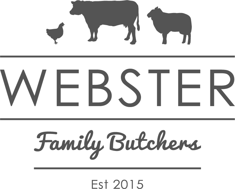webster family butchers logo
