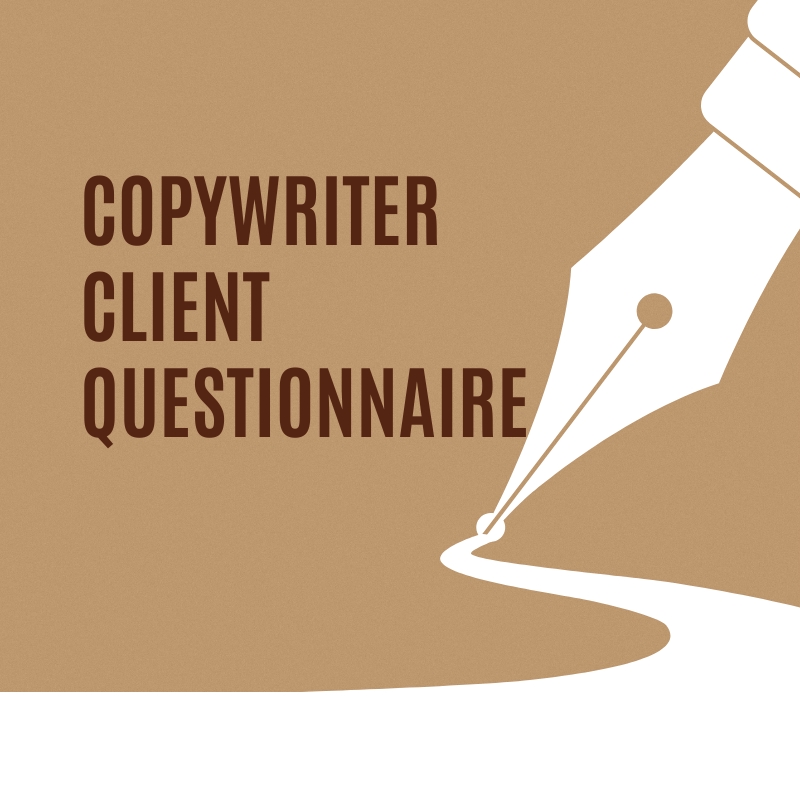 FREELANCE COPYWRITER CLIENT QUESTIONNAIRE TEMPLATE