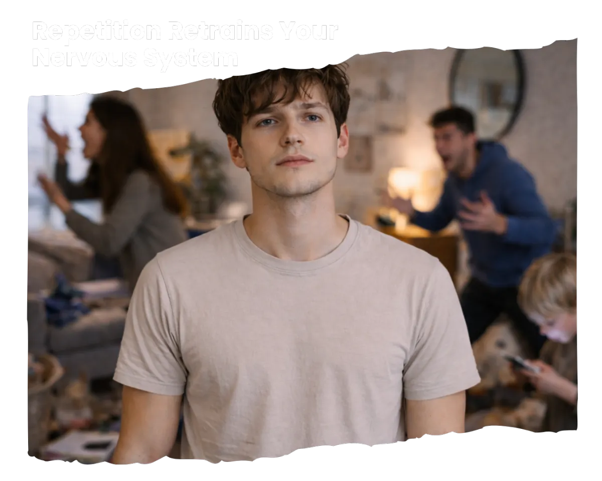 A boy on the couch looking out in deep thought