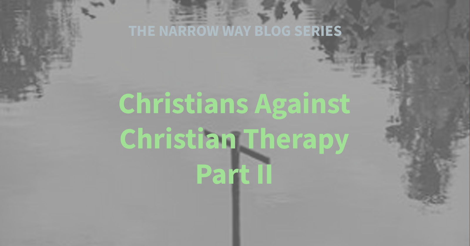 59 - Christians Against Christian Therapy Part II