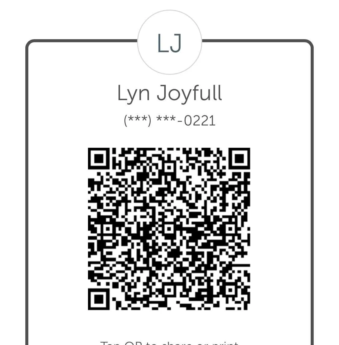 Payment QR Code