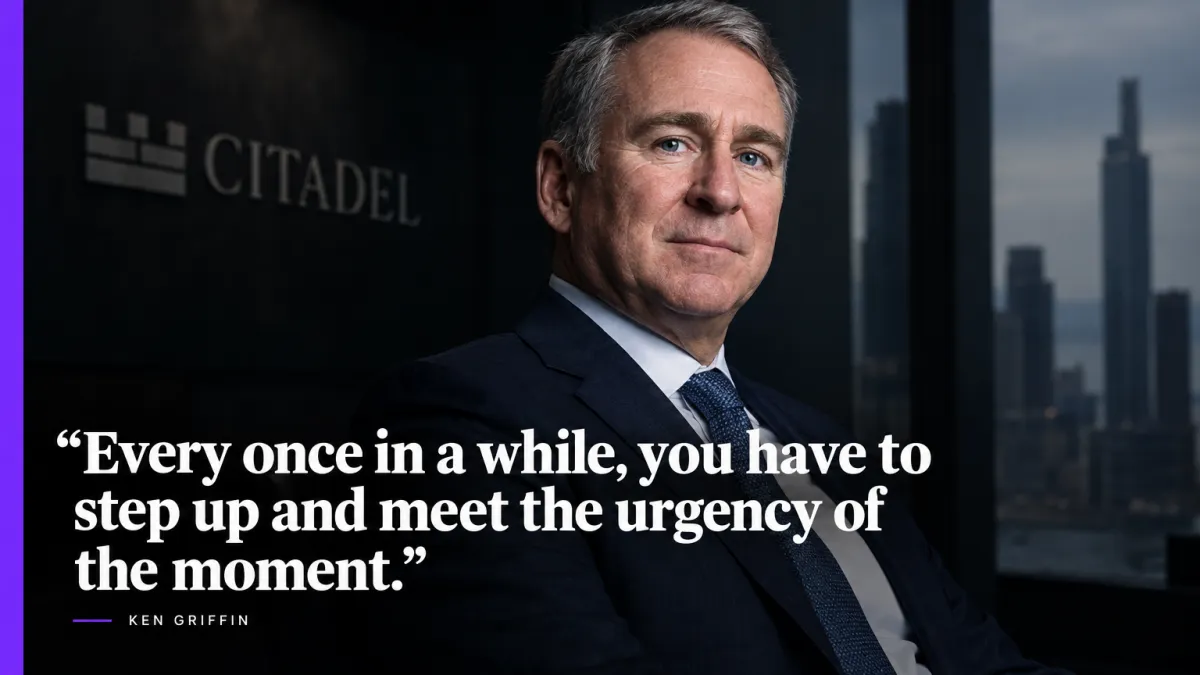 Billionaire Ken Griffin — Citadel CEO who made the largest individual university donation in history and the compounding-system lesson every startup founder needs right now