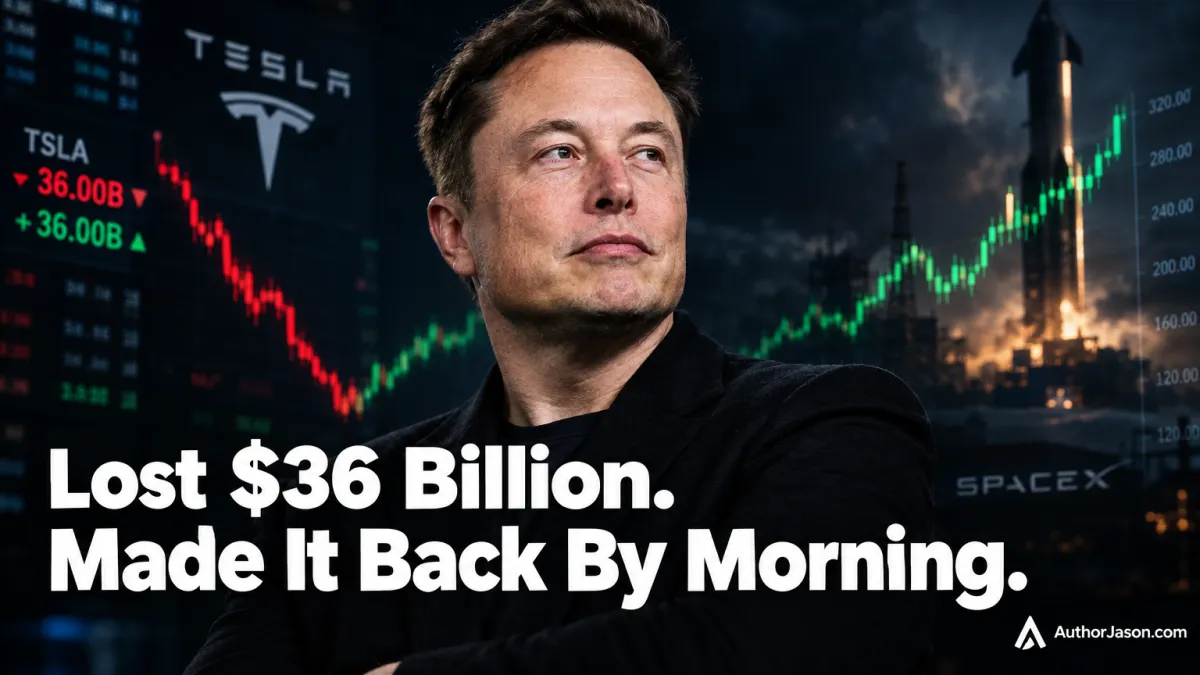 Billionaire Elon Musk lost $36 billion in one day and recovered by morning — the system resilience lesson every startup founder needs right now