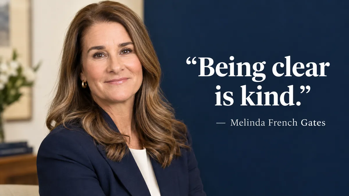Billionaire Melinda French Gates — the philanthropist who says being clear is kind — the sales clarity lesson every startup founder needs right now