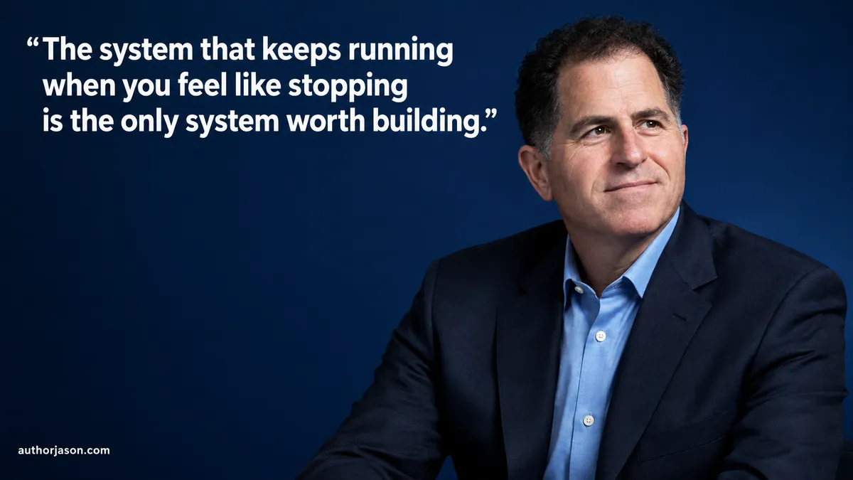 Billionaire Michael Dell — the founder who lost $36 billion in two days and bounced back — the selling system lesson every startup founder needs right now