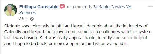 Tahnee Marshall review for Stefanie Cowles VA Services