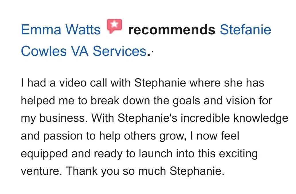 Jo Middleton review for Stefanie Cowles VA Services