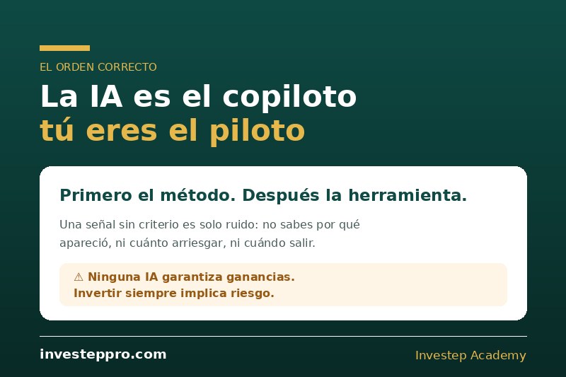 la ia es el copiloto tu eres el piloto