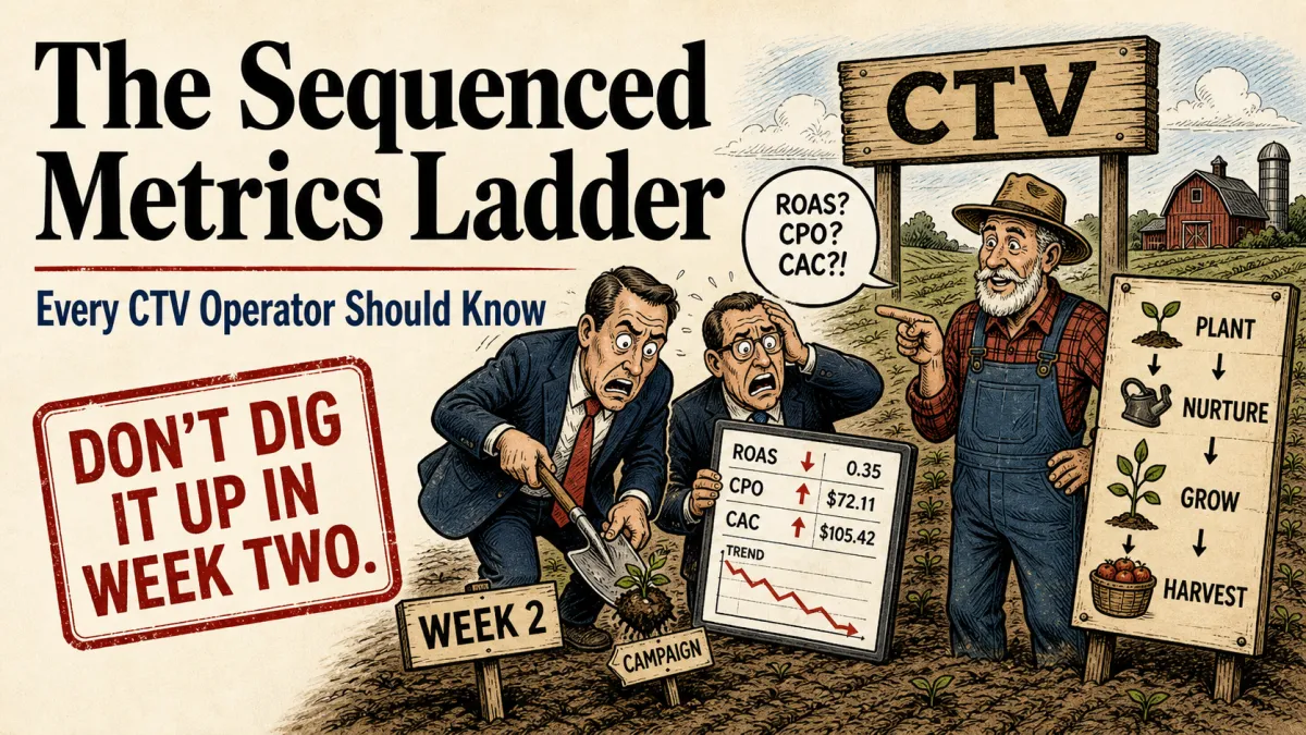 The Sequenced Metrics Ladder Every CTV Operator Should Know