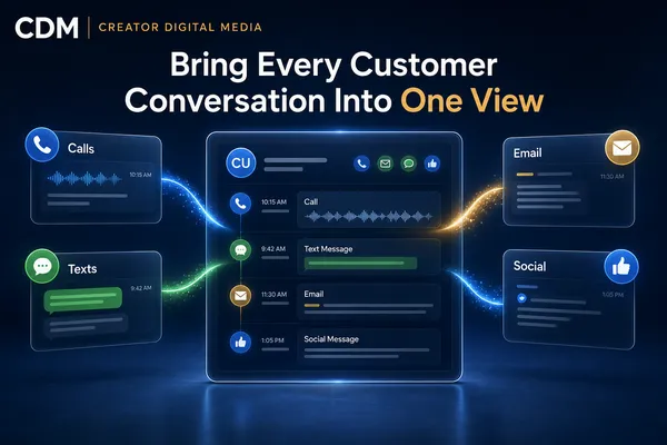 How to Bring Calls, Texts, Emails, and Social Messages Into One Customer View