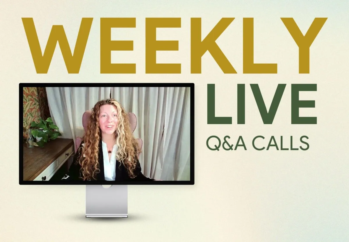 Weekly Live Q&A calls