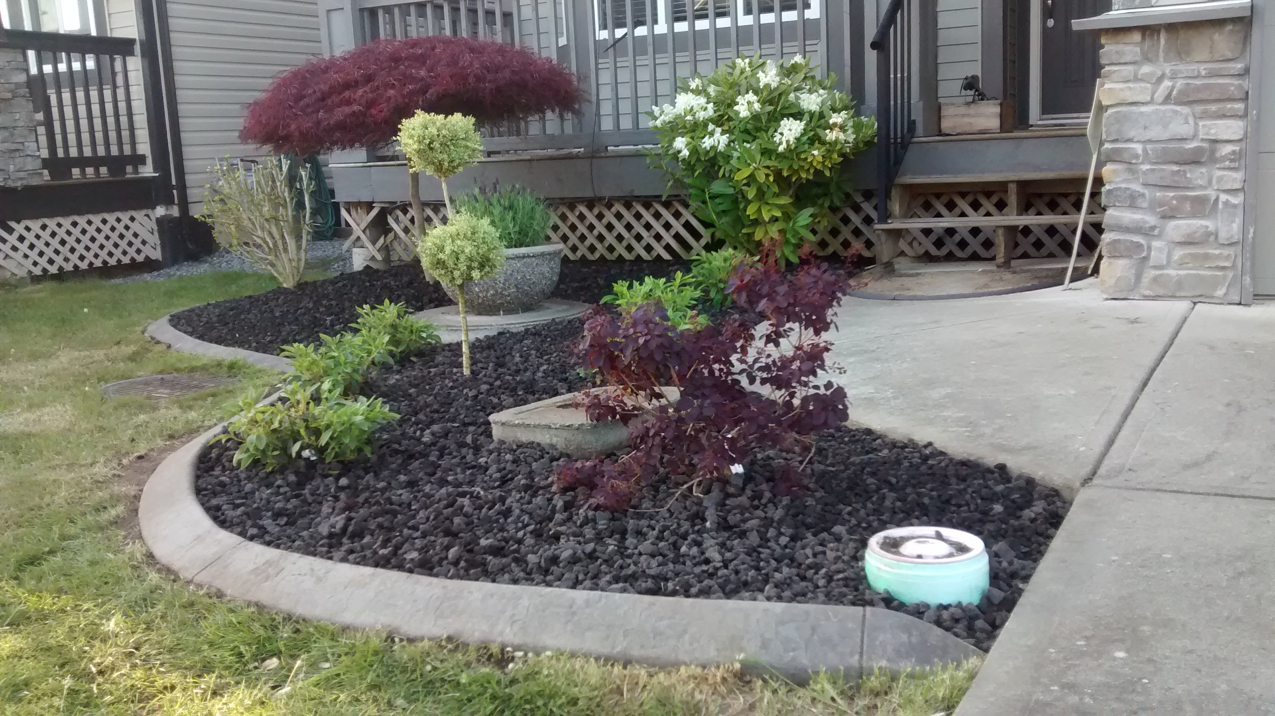 Clean, modern front yard after Ground Shift transformation