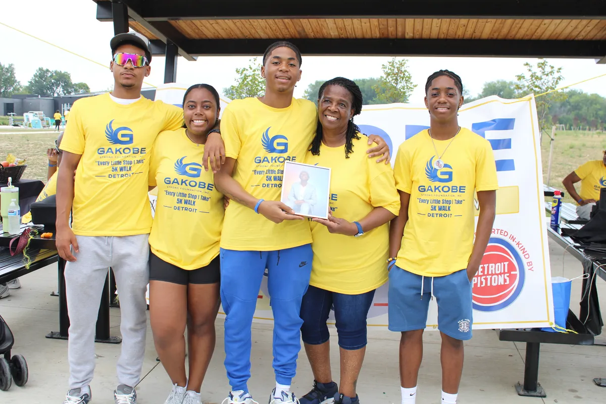 Gakobe Strong Foundation supporters at the Detroit 5K Walk
