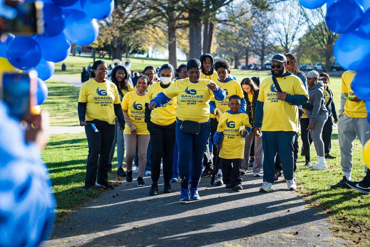 Community members participating in the Gakobe Strong Snellville 5K Walk