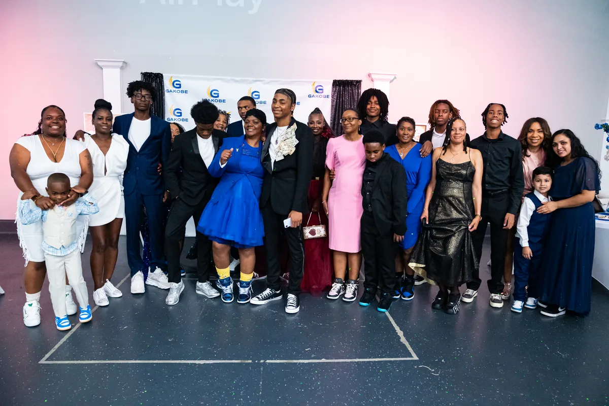 Families and supporters at the Gakobe Strong Walking in His Legacy Mother-Son Sneaker Ball