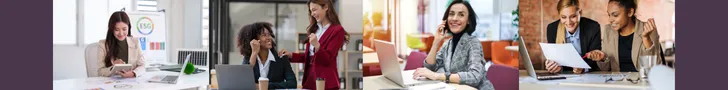 Finance professionals working collaboratively and in a balanced and sustainable way