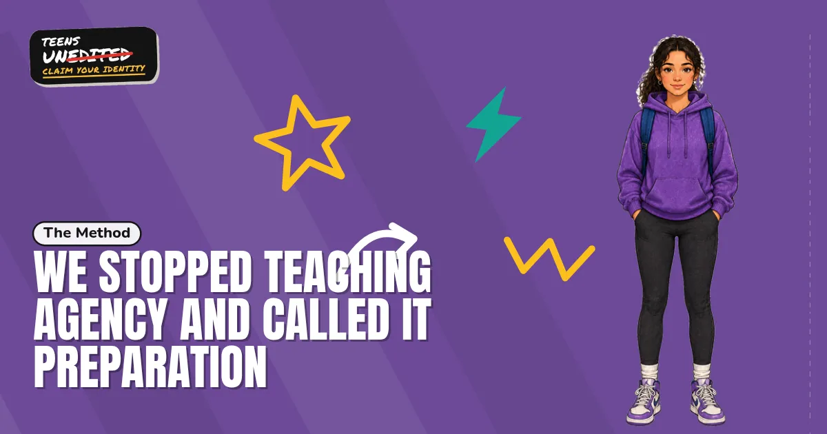 We Stopped Teaching Agency and Called It Preparation