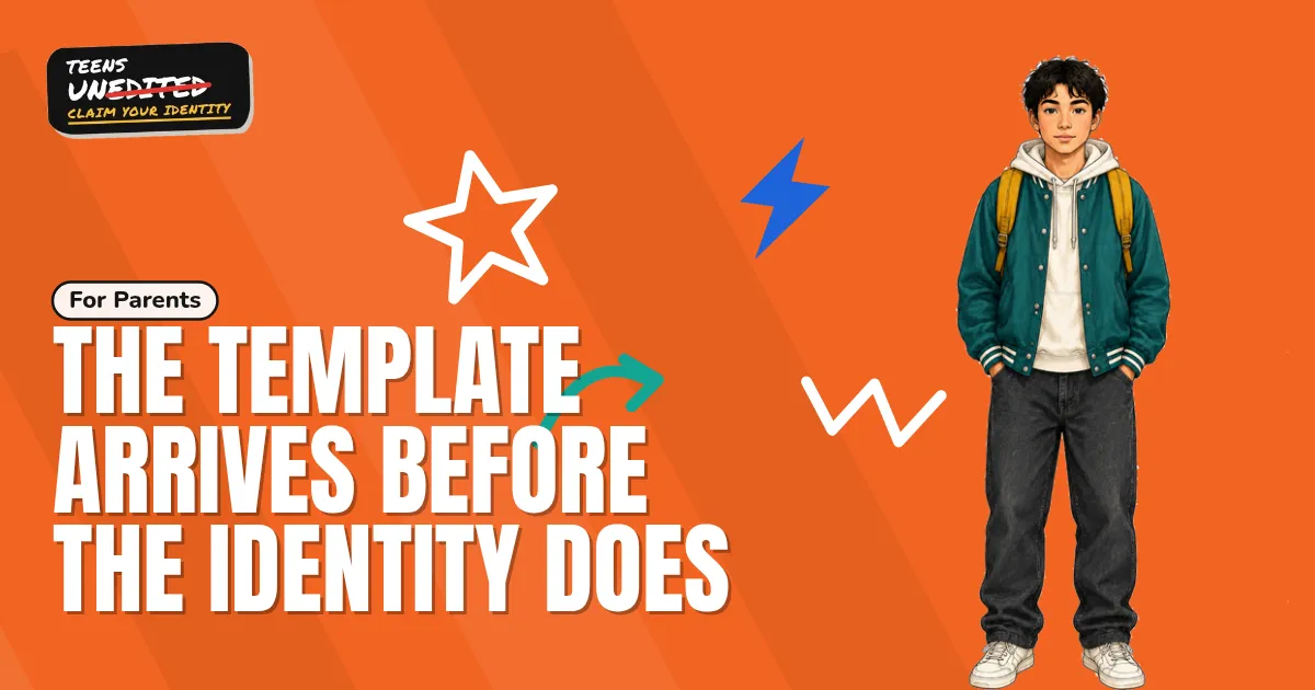 The Template Arrives Before the Identity Does