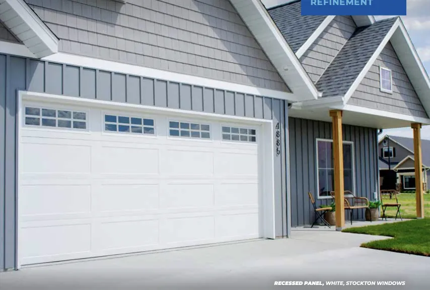 Midland residential garage door with durable and secure design